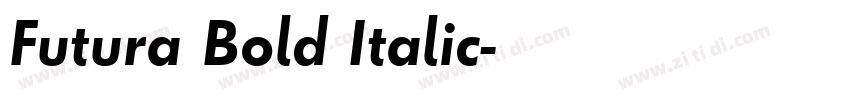 Futura Bold Italic字体转换